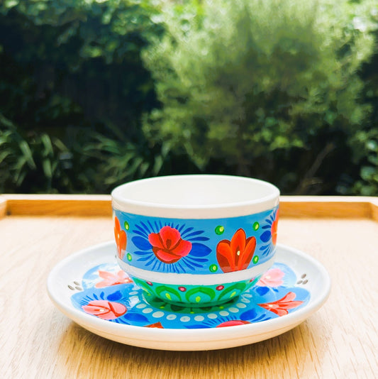 Handpainted Ceramic Tea Set - Truck'r