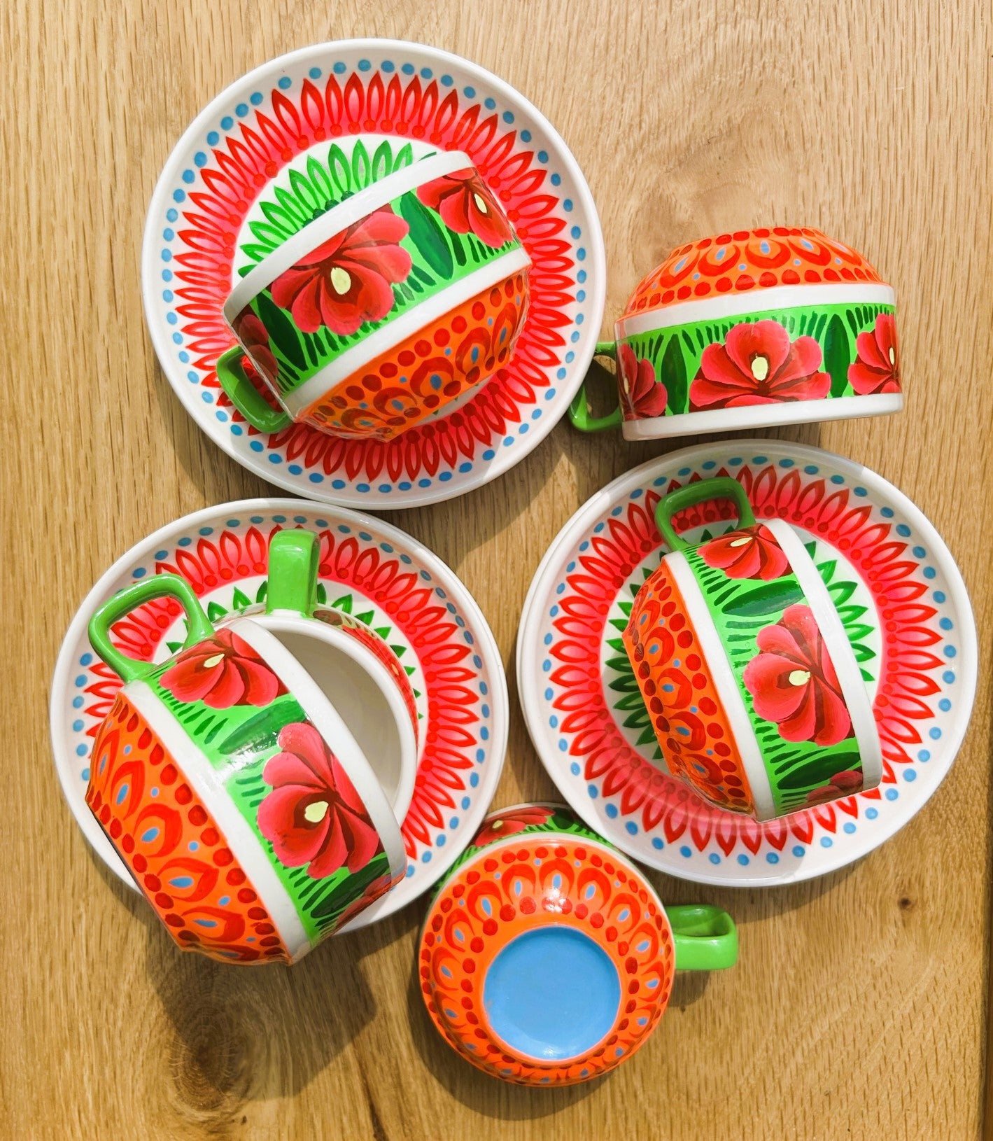 Handpainted Ceramic Tea Set - Truck'r