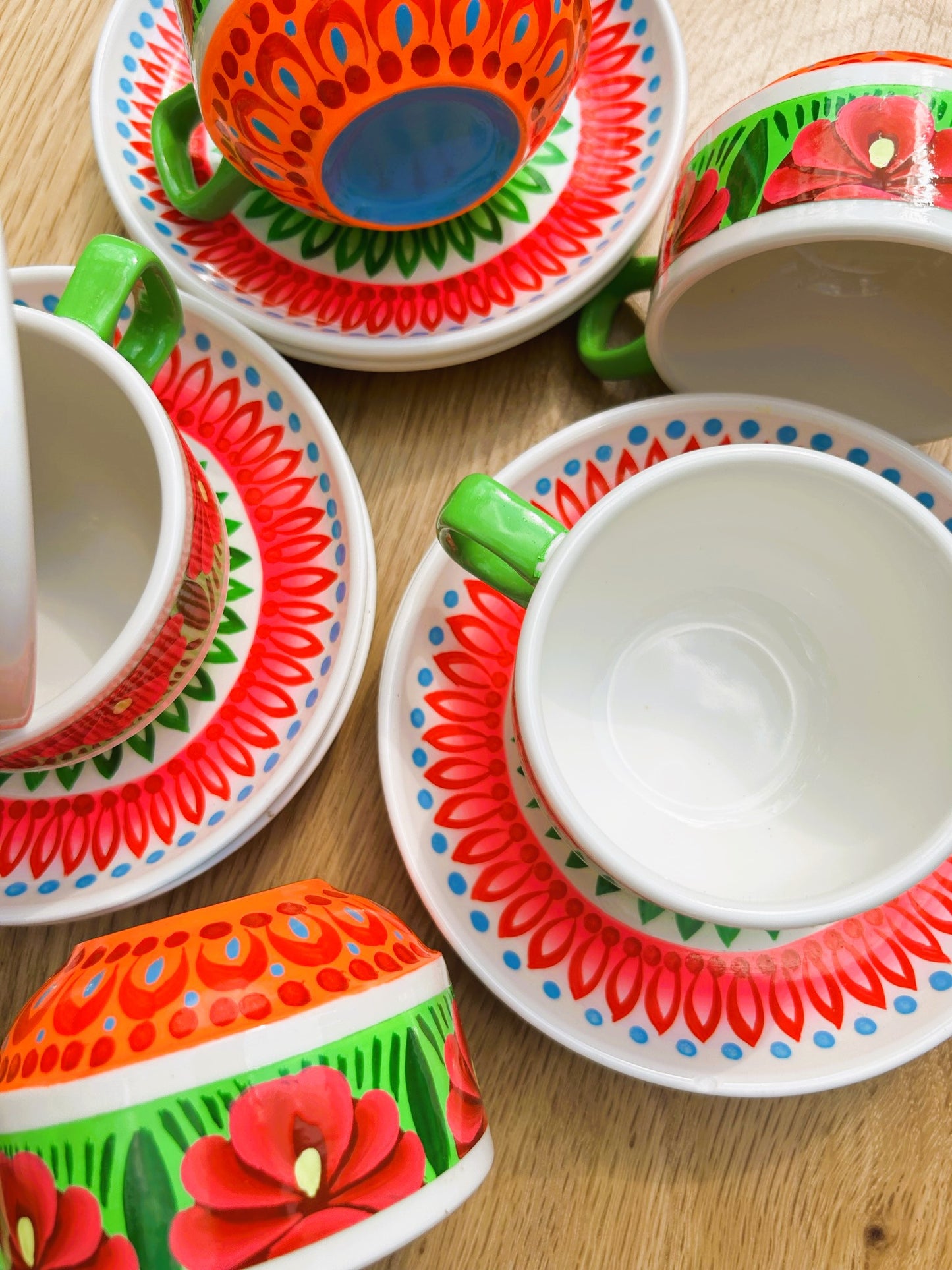 Handpainted Ceramic Tea Set - Truck'r