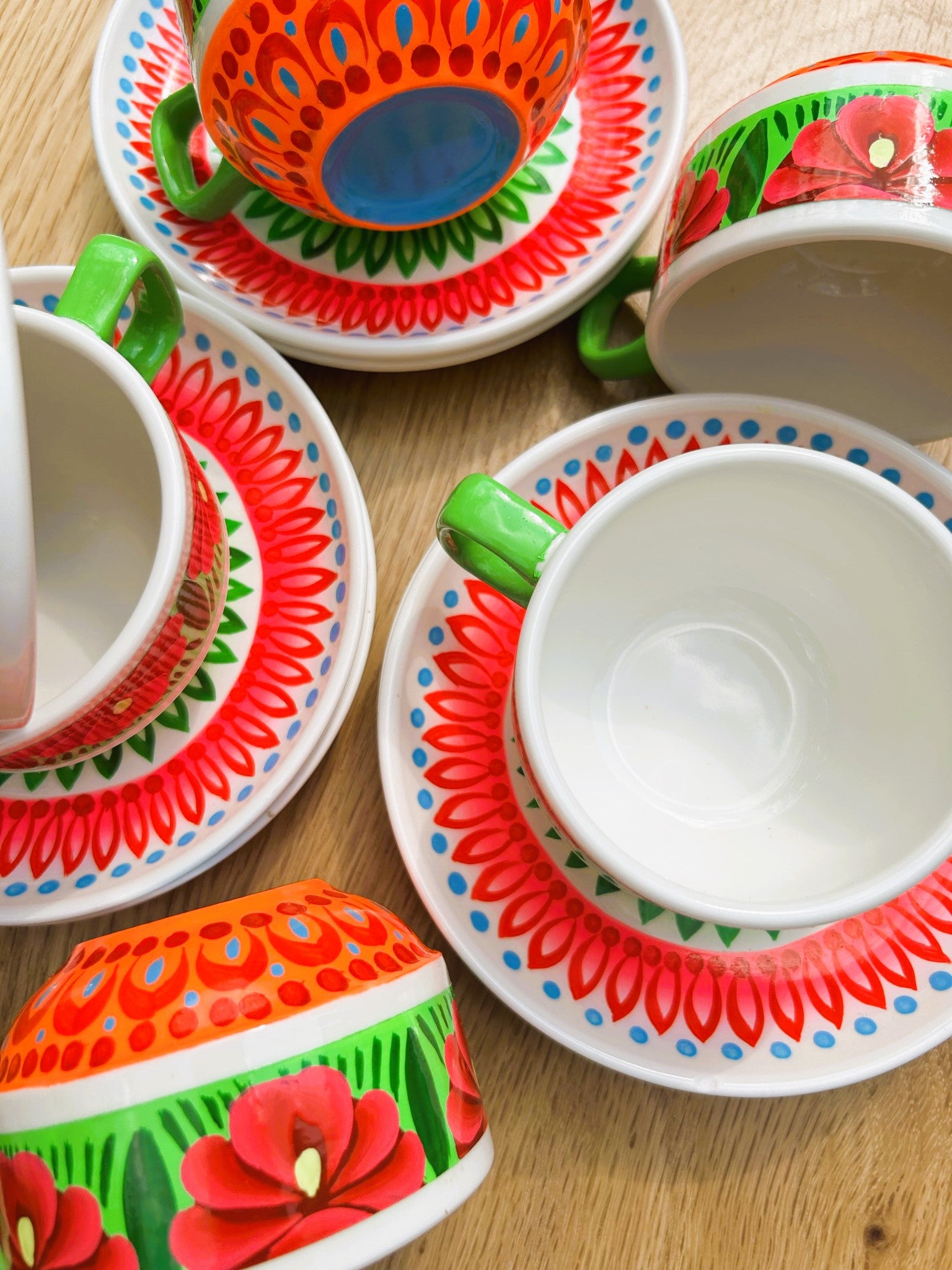 Handpainted Ceramic Tea Set - Truck'r